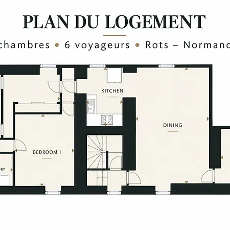6 Personnes - Parking - Proche Caen *